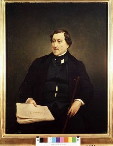Portrett av Gioacchino Rossini (1792-1868) - av Hayez, Brera Museum, Milano av Francesco Hayez
