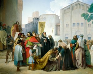 Forsoning av Otto II med sin mor Adelaide av Burgund av Francesco Hayez