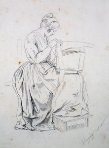 Studer for portrett av sin kone av Francesco Hayez