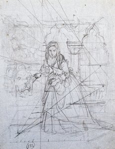 Studie for hemmelig anklage av Francesco Hayez