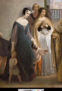 Det siste møtet mellom Jacopo Foscari og hans familie før de ble forvist, 1838-40