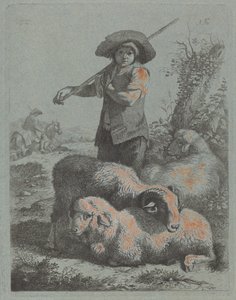 Stående hyrde av Francesco Londonio