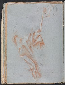 Verona Sketchbook: Draperistudie (side 38) av Francesco Lorenzi