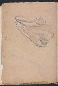 Verona Skissebok: Draperistudie side 6, 1760. av Francesco Lorenzi