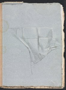 Verona Skissebok: Draperistudie side 93, 1760. av Francesco Lorenzi