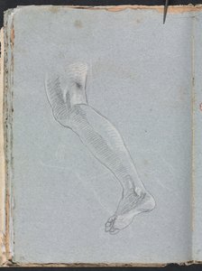 Verona Skissebok: Venstre ben side 28, 1760. av Francesco Lorenzi