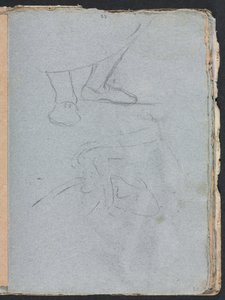 Verona Sketchbook: Study of feet side 53, 1760. av Francesco Lorenzi