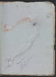 Verona Sketchbook: Studie av hender og armer (side 29) av Francesco Lorenzi