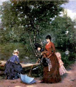 Damer ved Bois de Boulogne, Paris