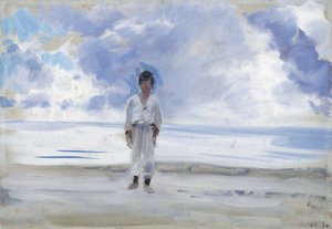 Gutt på kysten av Francesco Paolo Michetti