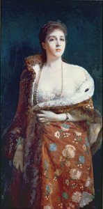 Portrett av hertuginnen av Fondi av Francesco Paolo Michetti