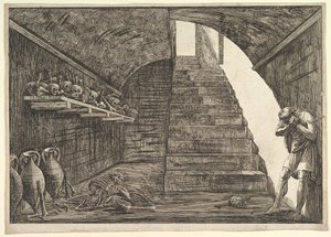 Fengselsscene.n.d. av Francesco Piranesi
