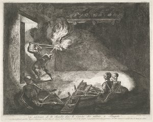 Soldatenkazerne te Pompei Antiquities of Magna Graecia (serietittel) av Francesco Piranesi