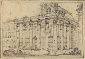 Antoninus og Faustinas tempel av Francesco Piranesi