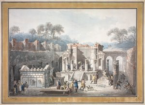 Isis-tempelet i Pompeii, 1788.