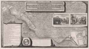 Topografi av fabrikkene oppdaget i byen? av Pompeii av Francesco Piranesi