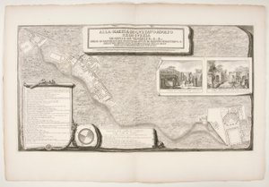 Topografi av fabrikkene oppdaget i byen? av Pompeii av Francesco Piranesi