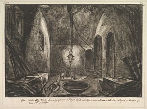 Utsikt over Pompeii En annen utsikt over rommet der Bogno Caldo ble klargjort. . . .n.d. av Francesco Piranesi