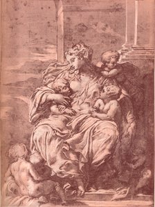 Veldedighet, 1500-tallet, 1903 av Francesco Primaticcio