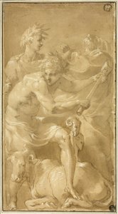 Offer av en okse av Francesco Primaticcio