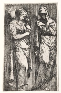 To romerske kvinner av Francesco Primaticcio