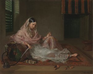 Muslimsk dame liggende av Francesco Renaldi