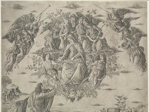 Jomfruens antagelse av Francesco Rosselli