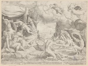 Apollo og Diana dreper barna til Niobe