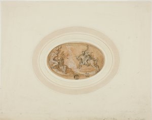 Marcus Curtius hopper ned i avgrunnen