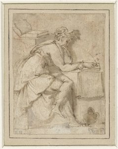 Sittende muse (?)