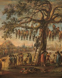 "The Miseries of War: The Hanged men" av Francesco Simonini, detalj