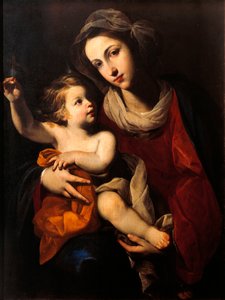 Madonna og barn av Francesco Solimena (1657-1747)