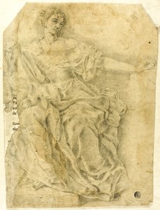 Sittende allegorisk kvinnefigur av Francesco Solimena