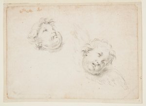 Studie for to kjeruber av Francesco Solimena