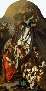Nedstigningen fra korset, 1729 av Francesco Solimena