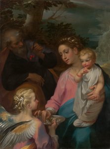 Resten på flukten til Egypt, kjent som Madonna della Pappa