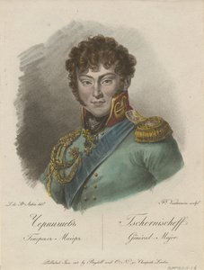 Portrett av grev Alexander Ivanovich Chernyshov 1786-1857, 1813