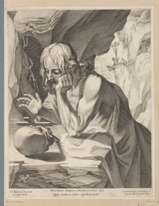 Saint Hilarion av Francesco Villamena