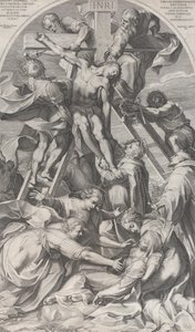 Nedstigningen fra korset, 1606. av Francesco Villamena