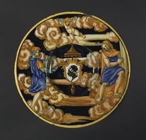 Tallerken med armene til Pucci-familien, 1532.
