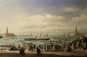 Napoleon III ankommer Venezia av Francesco Zanin