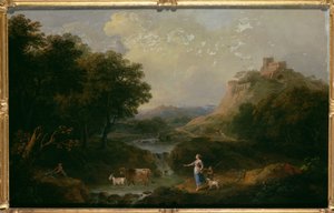 Landskap med figurer av Francesco Zuccarelli