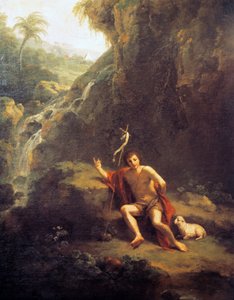 Landskap med døperen Johannes av Francesco Zuccarelli