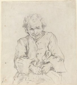 Sittende bonde av Francesco Zuccarelli