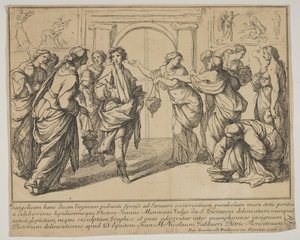 De kloke og de tåpelige jomfruene, 1728. av Francesco Zuccarelli