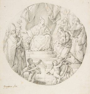 Adel presenterer et spedbarn til Venezia, 1709-87.
