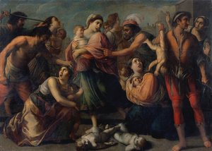 Massakren på de uskyldige av Francesco de Rosa