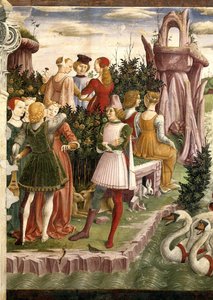 Allegori av april: Venus triumf, 1468-1470.