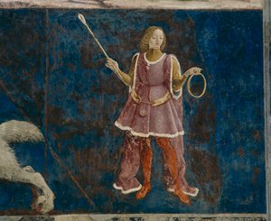 En av de tre dekanene som fører tilsyn med mars måned, Il Salone dei Mesi, 1470-99 av Francesco del Cossa