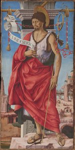 Griffoni Polyptych: Døperen Johannes, ca 1472-1473. av Francesco del Cossa